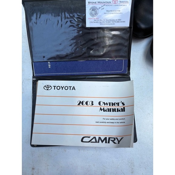 Original 2003 Toyota Camry own owners manual - Picture 2 of 4